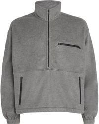AURALEE - Silk Fleece Half-Zip Sweatshirt - Lyst