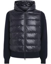 Moncler - Wool Down-Front Hoodie - Lyst