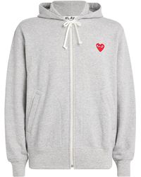 COMME DES GARÇONS PLAY - Zip-Up Heart Hoodie - Lyst