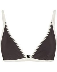 Brunello Cucinelli - Techno Jersey Monili-Trim Bikini Top - Lyst