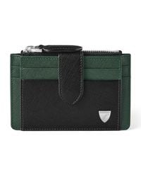 Aspinal of London - Leather Zip-Up Card Holder - Lyst