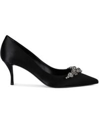 Roger Vivier - Satin Embellished Efflorescence Pumps 65 - Lyst