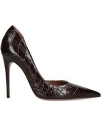 Paris Texas - Leather Croc-Embossed Vera Pumps 105 - Lyst