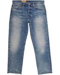 Polo Ralph Lauren - Distressed Straight Jeans - Lyst