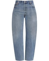 RE/DONE - Nico Mid-Rise Barrel-Leg Jeans - Lyst
