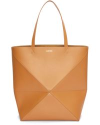 Loewe - Xl Leather Puzzle Fold Tote Bag - Lyst