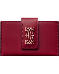 Cartier - Leather C De Folded Card Holder - Lyst