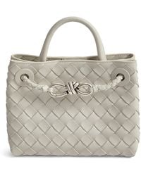 Bottega Veneta - Small Leather Andiamo Top-Handle Bag - Lyst