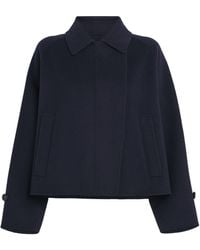 Weekend by Maxmara - Virgin Wool Cropped Coat - Lyst