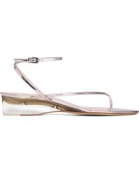 Alaïa - Clear Tongs Wedge Sandals 30 - Lyst