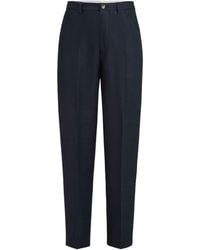 Brunello Cucinelli - Cotton-Linen Panama Trousers - Lyst