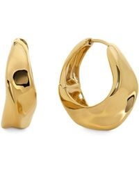 Monica Vinader - Vermeil Nomade Hoop Earrings - Lyst