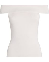 Maje - Knitted Off-The-Shoulder Top - Lyst