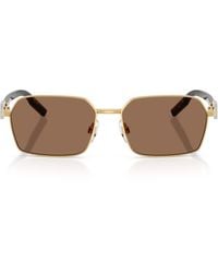 Dolce & Gabbana - Wire-Frame Rectangular Sunglasses - Lyst