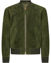 Tom Ford - Leather Perforated Bomber Jacket - Lyst