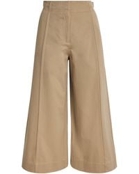 Ulla Johnson - Cotton Sascha Cropped Trousers - Lyst