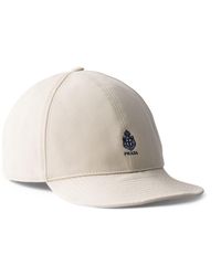 Prada - Cotton Old Gabardine Baseball Cap - Lyst