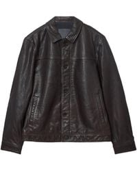 AllSaints - Leather Nates Jacket - Lyst