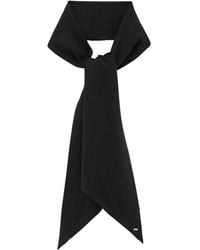 Saint Laurent - Silk Jacquard Scarf - Lyst