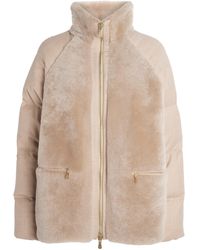 Eleventy - Shearling High-Neck Jacket - Lyst