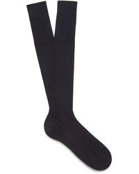 Zegna - Cotton Ribbed Socks - Lyst