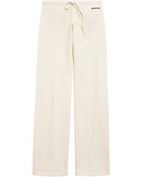 Balenciaga - Cotton Logo Wide-Leg Sweatpants - Lyst
