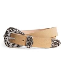 Eleventy - Suede Belt - Lyst