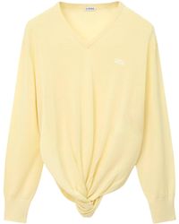 Loewe - Wool-Blend V-Neck Sweater - Lyst