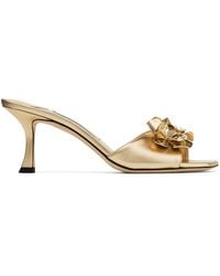 Jimmy Choo - Leather Skye Heeled Mules 70 - Lyst