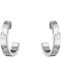 Cartier - Love Hoop Earrings - Lyst