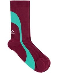 Balenciaga - Wave Print Socks - Lyst