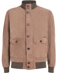 Moorer - Suede Field Jacket - Lyst