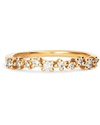 Suzanne Kalan - And Round Diamond Deco Half Band Ring - Lyst