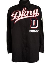 DKNY - Embroidered Patchwork Shirt - Lyst