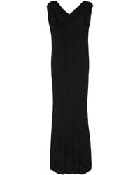 Balenciaga - Silk-Wool Sack Maxi Dress - Lyst