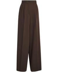 Weekend by Maxmara - Wool Straight-Leg Trousers - Lyst