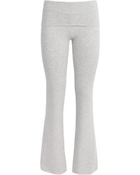Skims - Cotton-Blend Fold-Over Trousers - Lyst