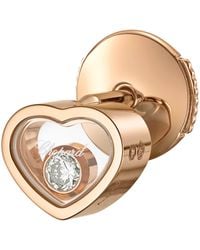 Chopard - And Diamond My Happy Hearts Single Earring - Lyst