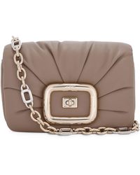 Roger Vivier - Small Leather Viv Choc Me Shoulder Bag - Lyst