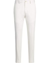 BOSS - Cotton-Silk-Blend Trousers - Lyst