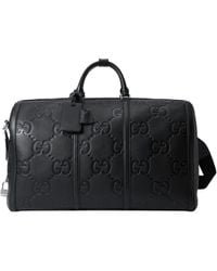 Gucci - Large Leather Jumbo Gg Duffle Bag - Lyst