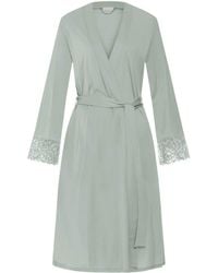 Hanro - Modal Lace-Trim Robe - Lyst