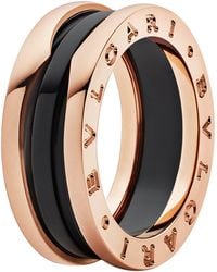 BVLGARI - And Ceramic B.Zero1 Two-Band Ring - Lyst