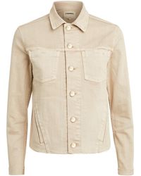 L'Agence - Janelle Denim Jacket - Lyst