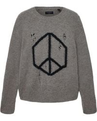 AllSaints - Wool-Blend Message Sweater - Lyst