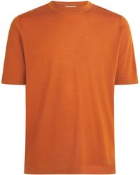 FIORONI CASHMERE - Virgin Wool T-Shirt - Lyst