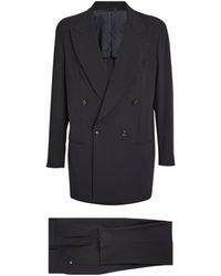 Giorgio Armani - Wool Double-breasted Two-piece Suit - Lyst