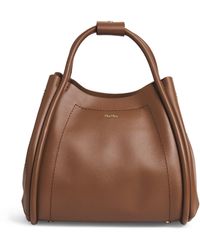 Max Mara - Small Leather Marine Top-Handle Bag - Lyst
