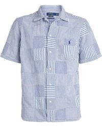 Polo Ralph Lauren - Seersucker Cotton Patchwork Shirt - Lyst