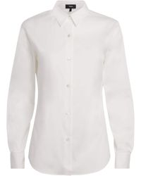 Theory - Cotton-Blend Tenia Shirt - Lyst